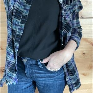 FREE PEOPLE Juniper Ridge button down plaid